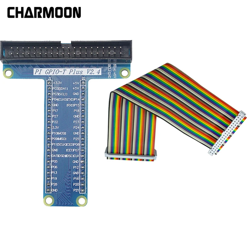 Плата расширения типа GPIO T с 40-контактным разъемом гнездо-гнездо Радужный кабель