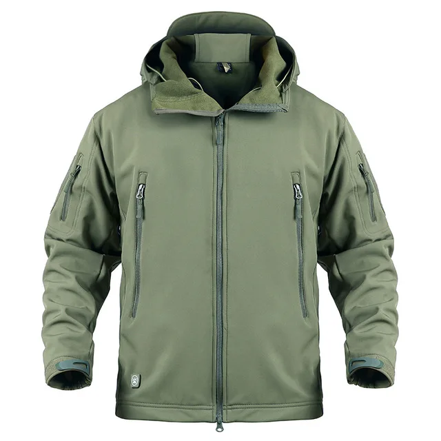 Army Green Refire gear мягкая Военная ветровка, Мужская тактическая камуфляжная куртка, пальто для спорта на открытом воздухе, охотничья одежда, армейская куртка - Цвет: Army Green