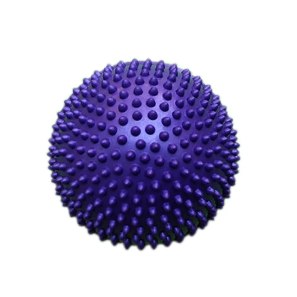 purple Новые надувные полусферические мячи для йоги, массажный фитбол, инструктор по упражнениям, Балансирующий мяч для спортзала, пилатеса, спорта, фитнеса XD88 - Цвет: purple
