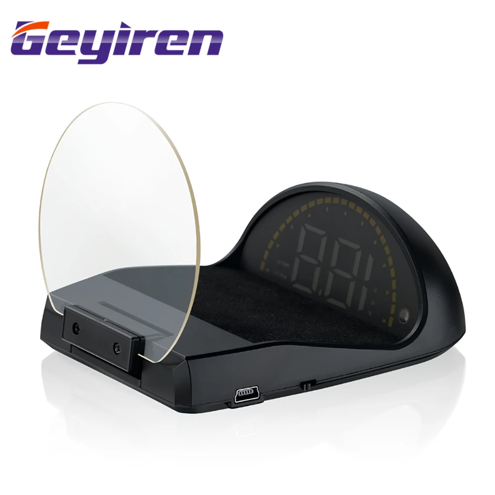 GEYIREN C700 OBD2 Hud 3D дисплей с зеркальной цифровой проекцией автомобиля Спидометр