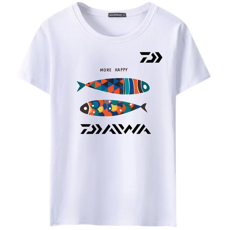 Daiwa мягкая быстросохнущая рыболовная Джерси с коротким рукавом из хлопка