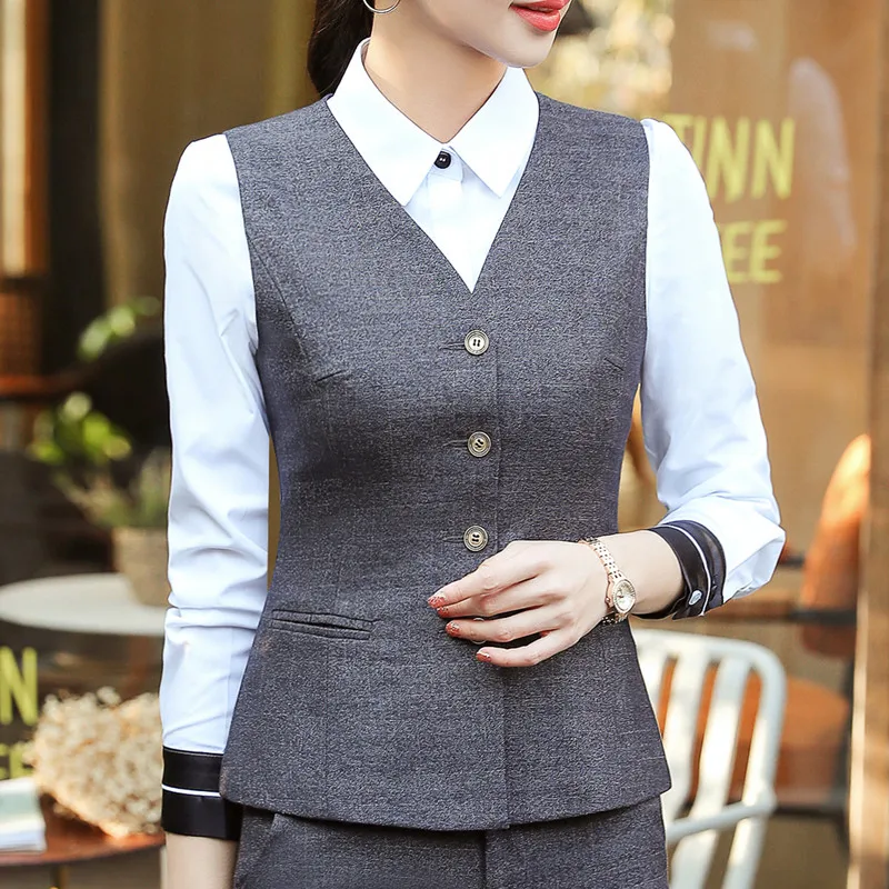 Летний женский фиолетовый костюм жилет одежда для работы облегающие официальные