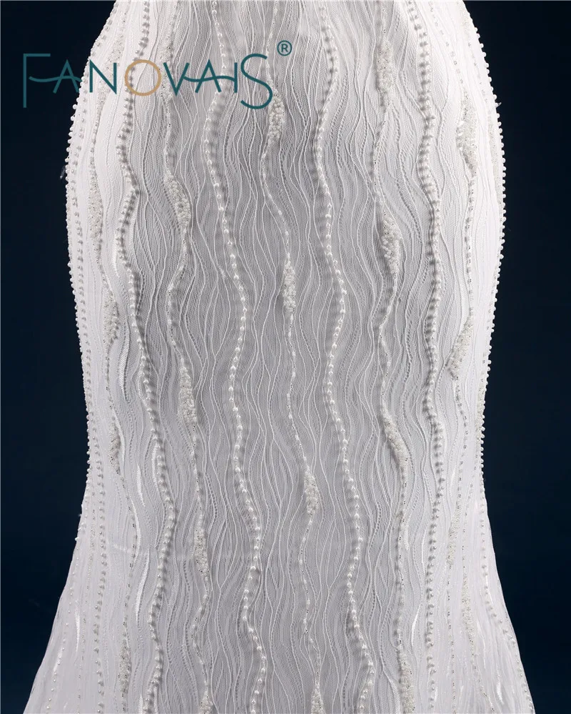 V шеи оболочка свадебное платье плюс размер кружева жемчуг спагетти свадебные