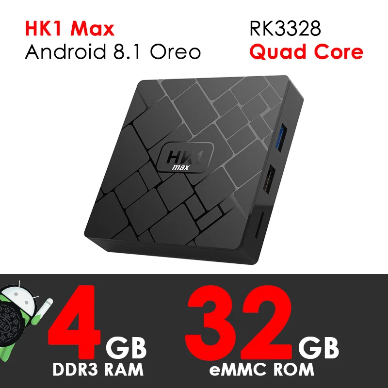 Смарт ТВ коробка Android 8 1 Oreo XGODY HK1 Max 4 ядра Гб Оперативная память 32 GB Встроенная