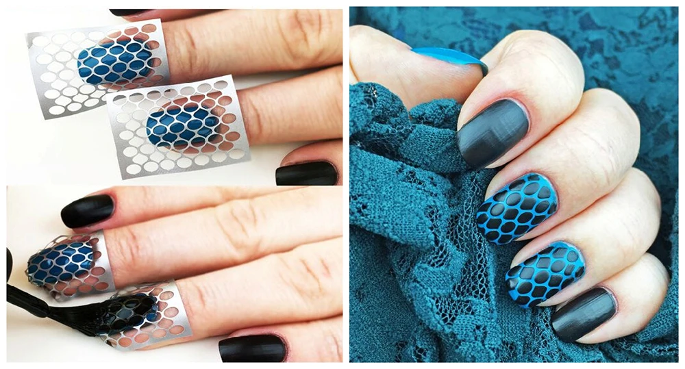 Винил для ногтей оптовая продажа 28 стилей маникюрный трафарет набор накладные