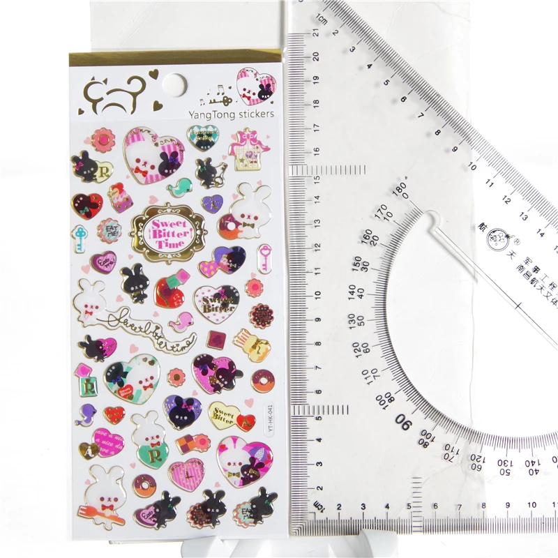 love Rabbit stickers for scrapbooking notebook mobile phone computer DIY cute cartoon sticker | Stickers