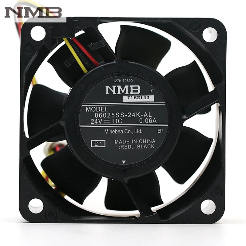 Оригинальный Для NMB 06025SS-24K-AL 6025 6 см DC бесщеточный вентилятор охлаждения 24V 0.06A 4000