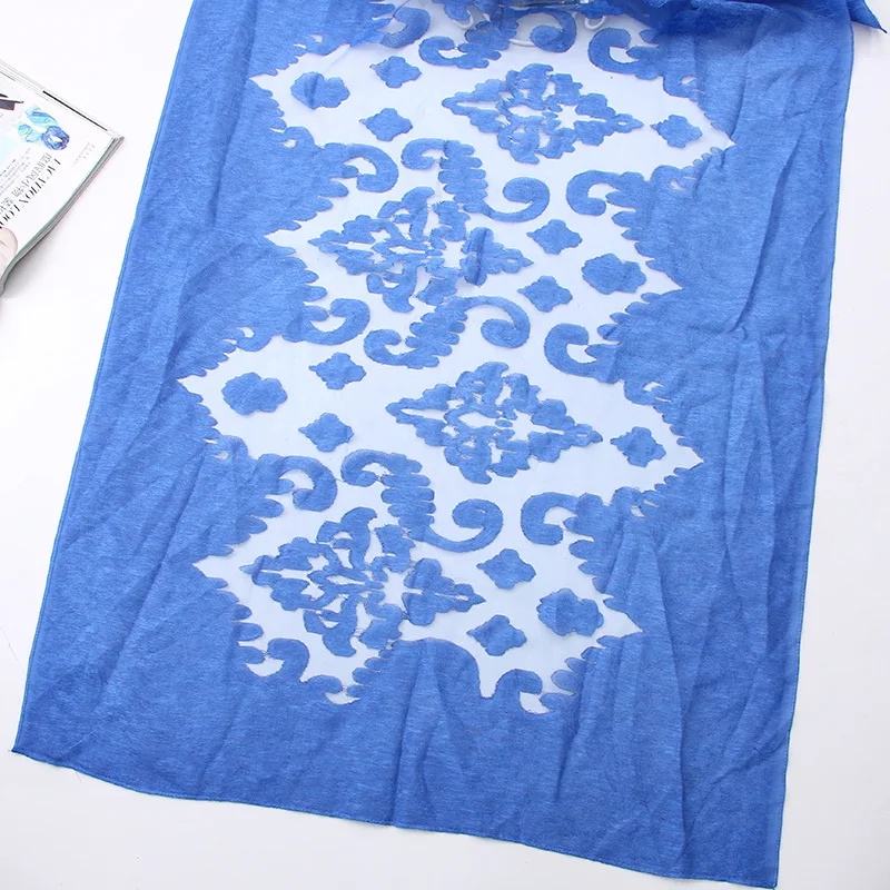 RUNMEIFA Новый стильный весенний женский ажурный шарф с цветами и облаками