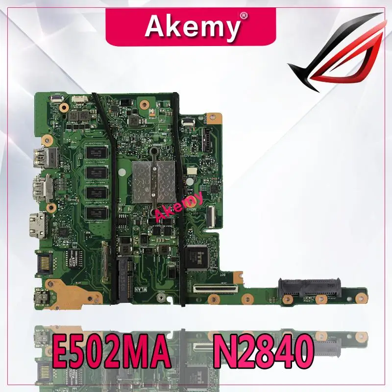 

Akemy For Asus E402MA E502MA N2840 4GB Memory laptop motherboard tested 100% work original mainboard