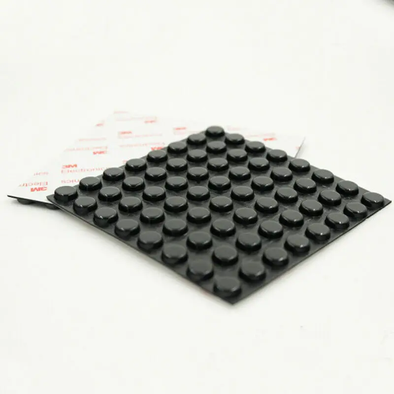 Самоклеящиеся петли для ног черные силиконовые резиновые Цилиндрические