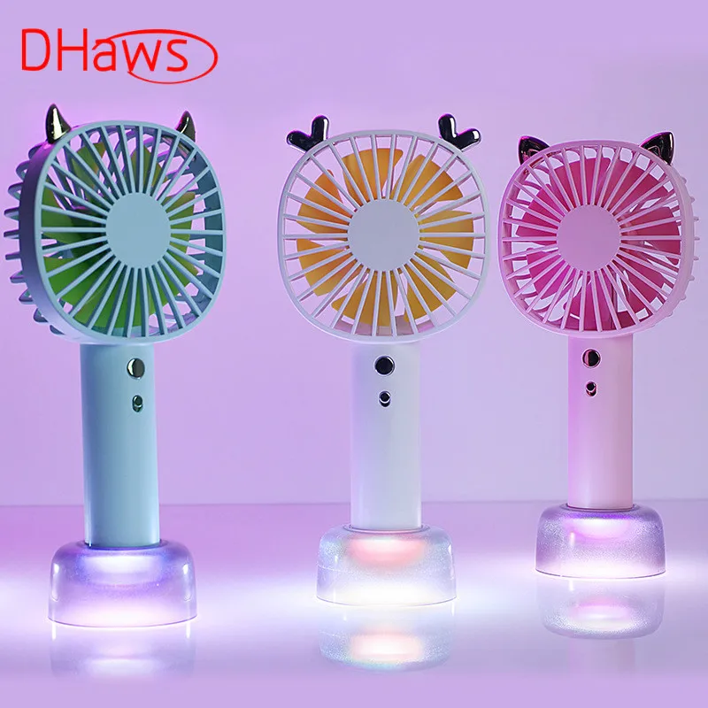 DHaws портативный мини вентилятор Ручной охлаждающий воздушный охладитель с