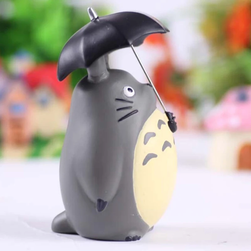 SJFC 3pcs/set Totoro Garden Miniatures Terrarium Figurines Hayao Miyazaki Toy Resin Crafts Accessories Action Figure Toys | Игрушки и