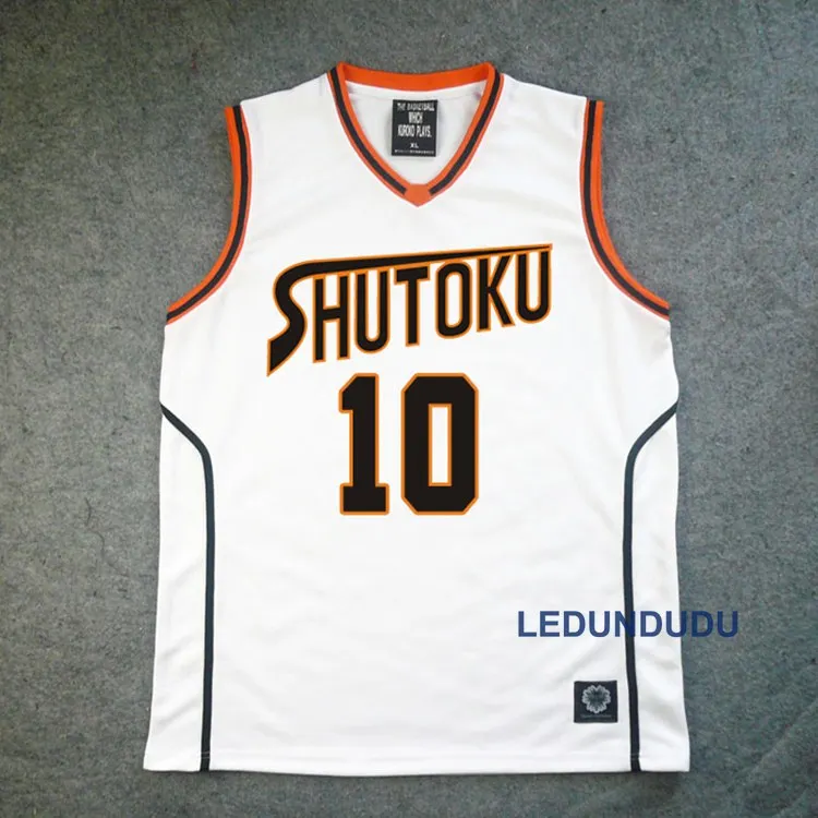 W10 Аниме Куроко но басуке корзина Косплей Shutoku школьная форма Midorima Shintaro для мужчин Джерси Спортивная футболка шорты набор 4 5 6 - Цвет: W10