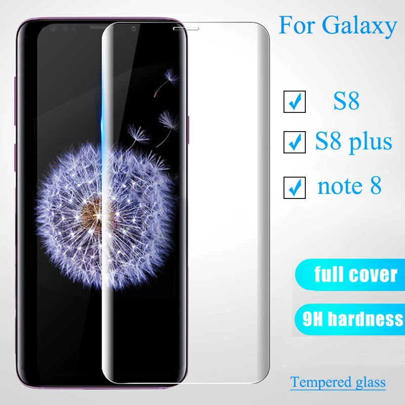 Полное покрытие s8 note 8 Защита экрана для samsung s note8 защитная пленка из закаленного