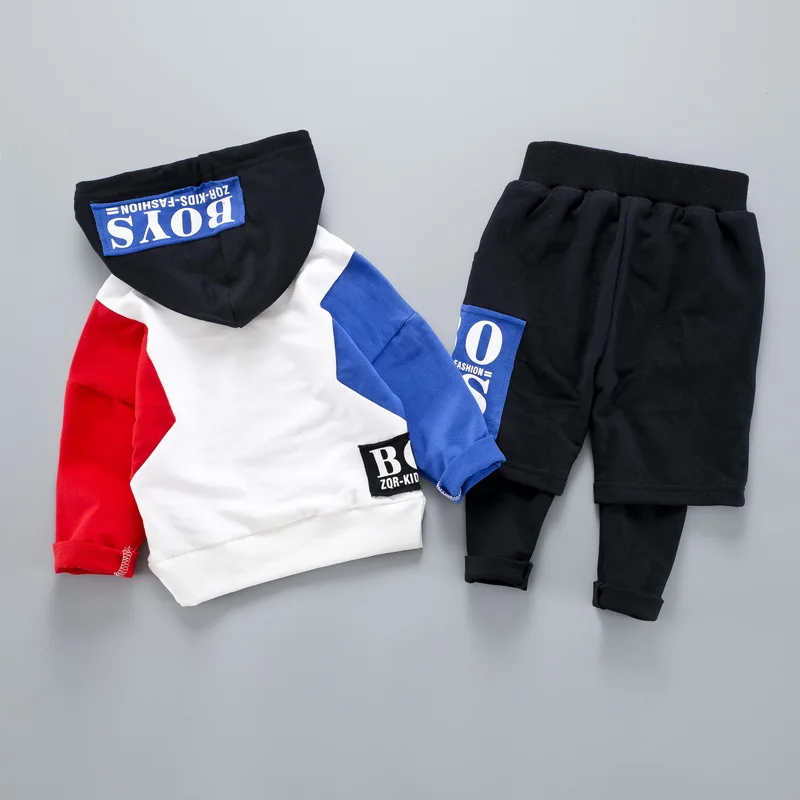 Baby Boys Clothing Set Sport Boy Clothes Tracksuit Letter BOYS Hooded Top Newborn Coat 1 2 3 4 Years |
