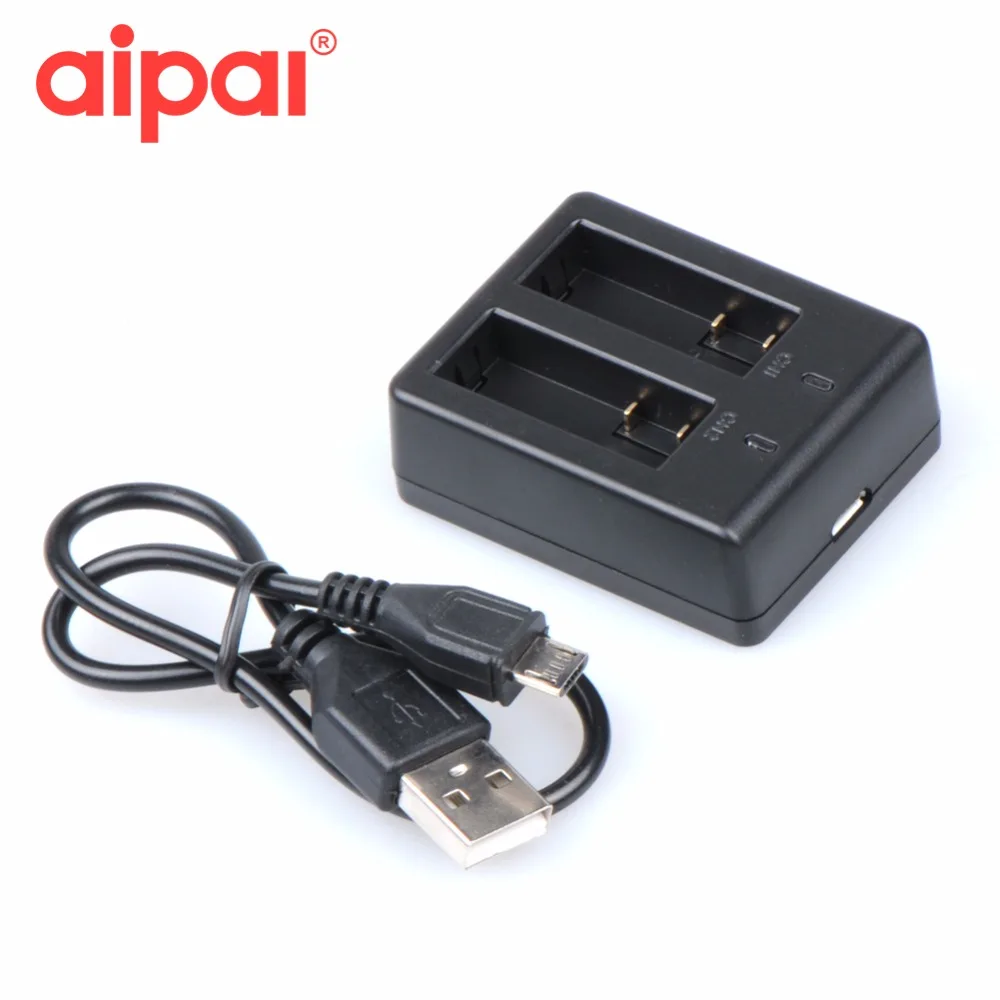 Aipal для спорта Камера двойной слот Батарея Зарядное устройство aipal SJCAM действие