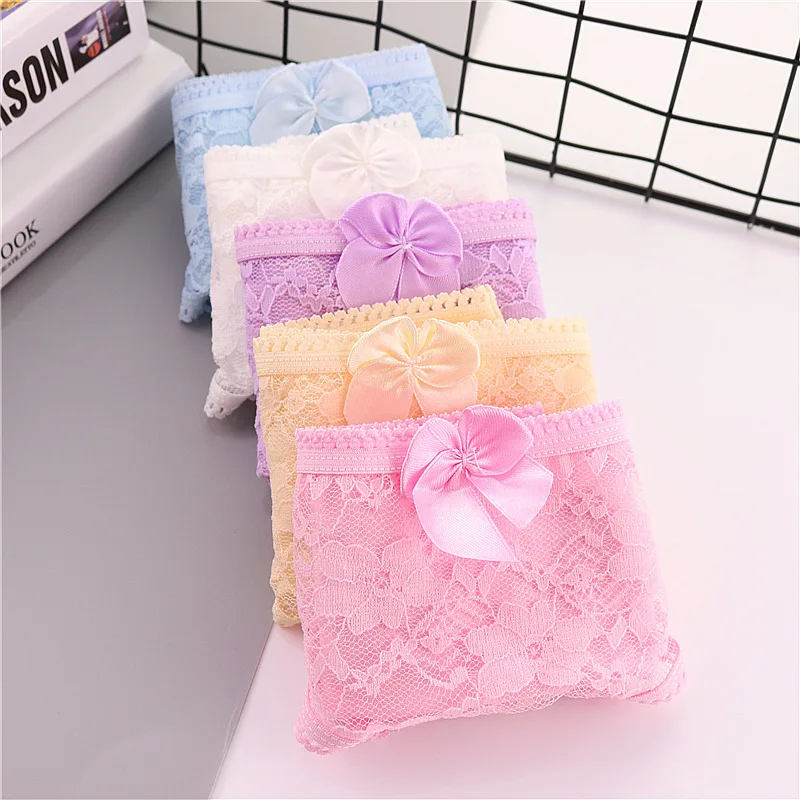 8 шт./лот 2018 летнее новое нижнее белье для девочек кружевное хлопковое милое