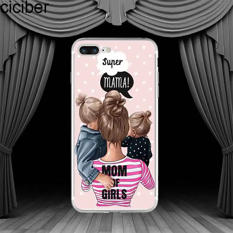 Ciciber/чехол для телефона с изображением супер мамы и маленькой девочки iphone 11 Pro Max