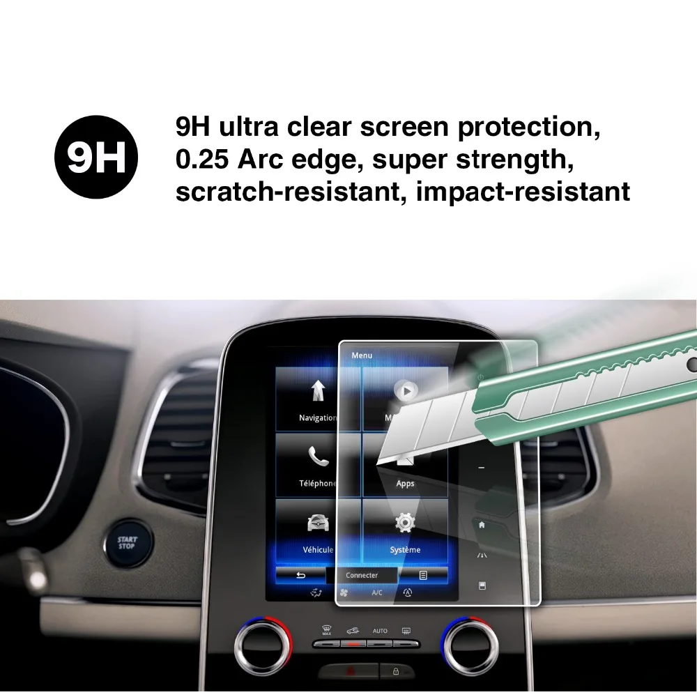 ruiya car screen protector for grand scenic 3 r link 2018 gps navigation center touch display auto interior protect accessories free global shipping