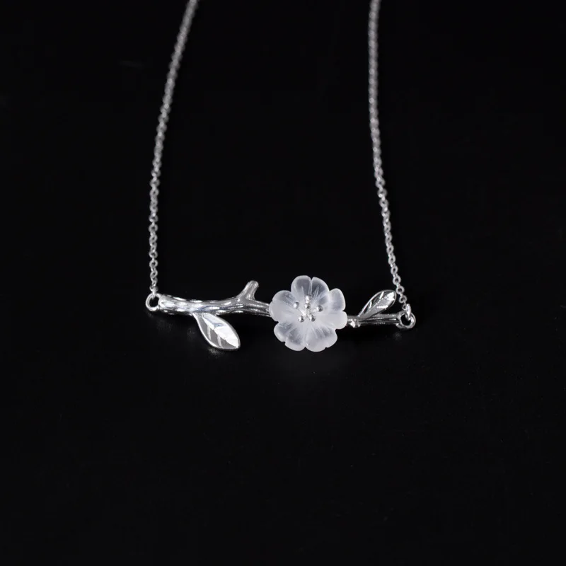 Женское ожерелье из серебра 100% пробы с кулоном|Цепочки| |