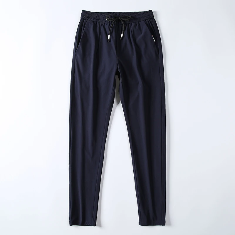 2019 Весна и лето Горячая Мода Новые мужские брюки сплошной цвет спортивные тонкие