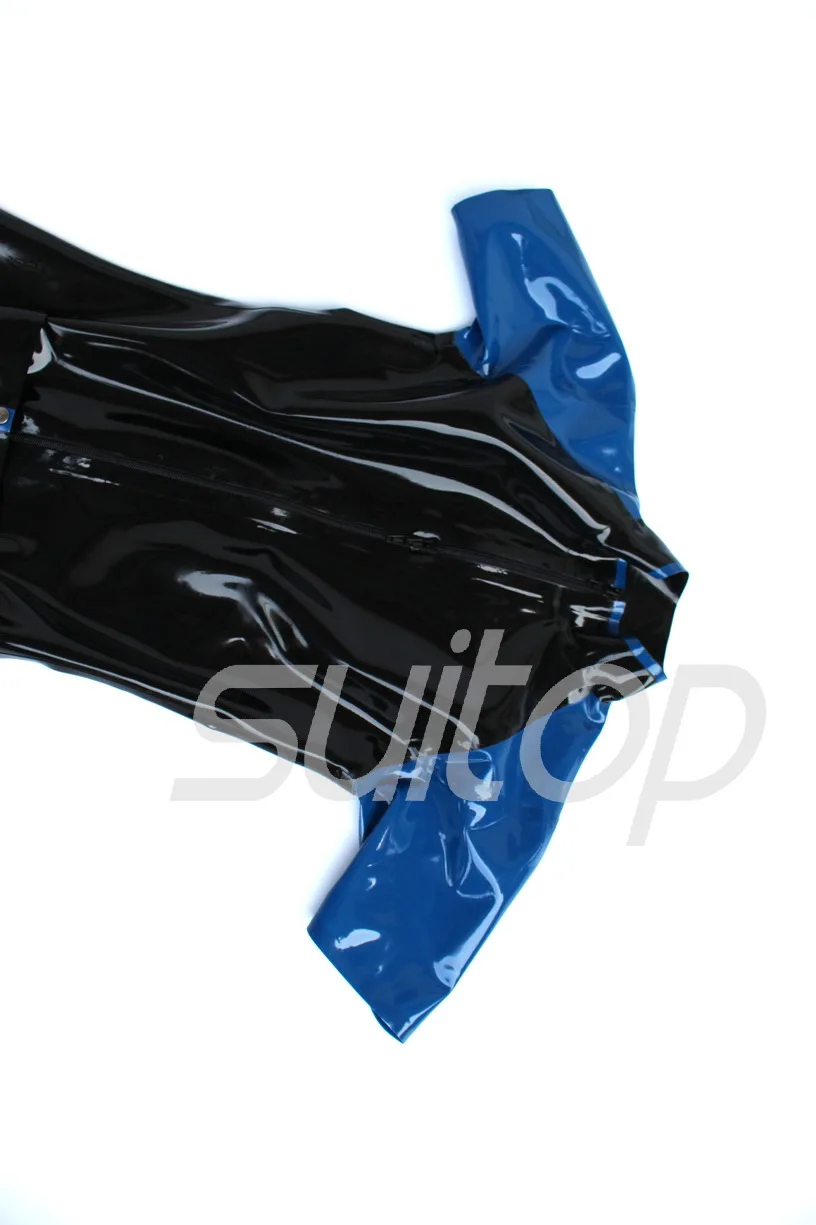 Мужской латексный костюм для отслеживания резиновая облегающая одежда модель 0 6