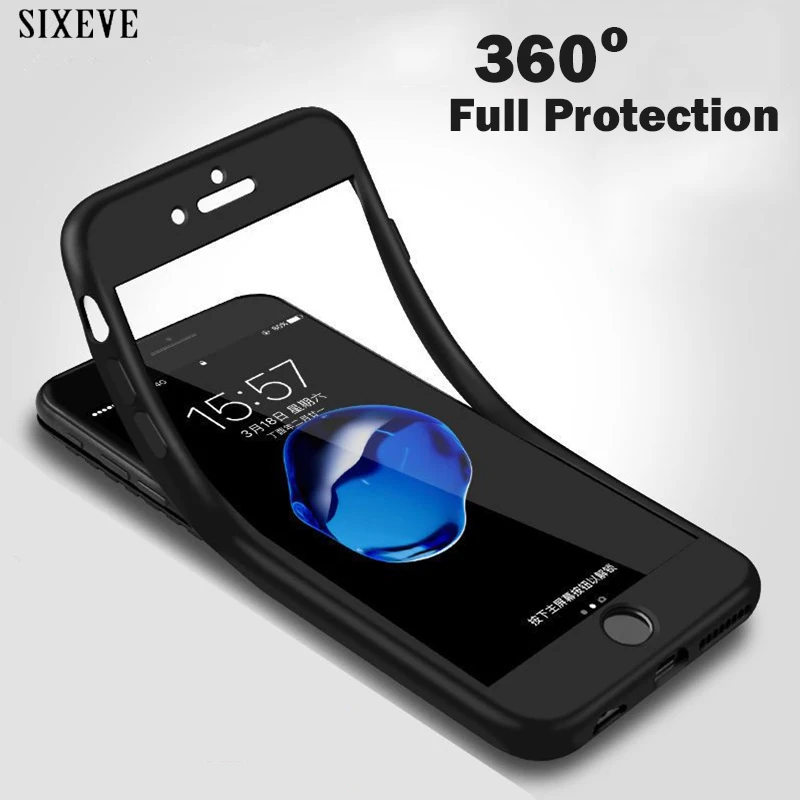 360 Полный чехол для телефона для iPhone XS Max X XR 5 5S SE 6 6S 7 8 Plus 6Plus 7Plus Мягкий силиконовый защитный чехол для iPhone XSMax