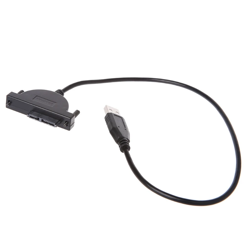 USB 2 0 для Mini SATAII 7 + 6-контактный адаптер ноутбука CD/DVD ROM Оптический привод |