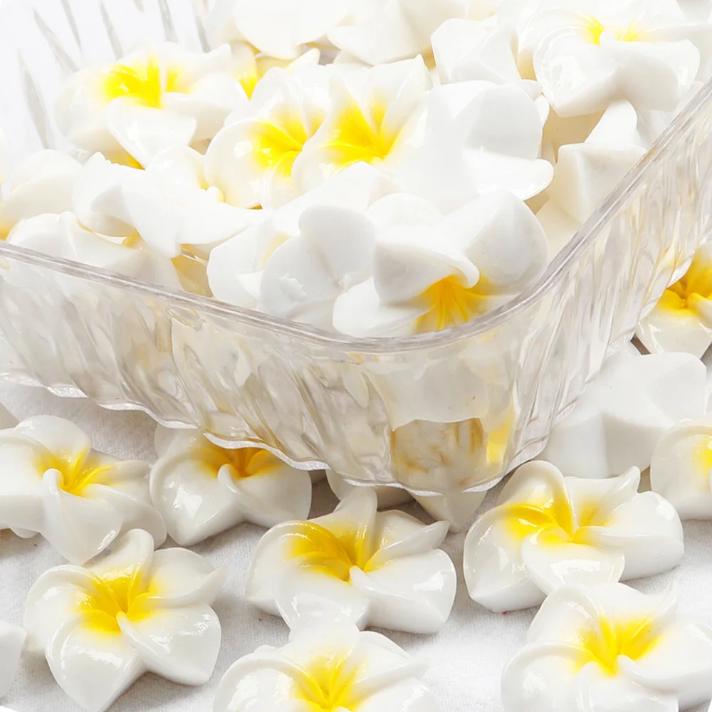 JOJO Луки 10 шт. резиновая накладка Frangipani аксессуары с рисунком резинка для волос украшение Материал материал "сделай сам" швейной