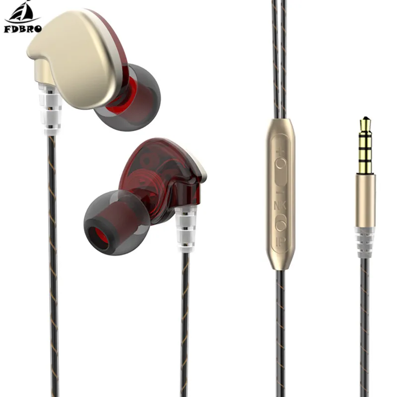 FDBRO HiFi наушники с шумоподавлением гарнитура для игр Спортивная Электроника