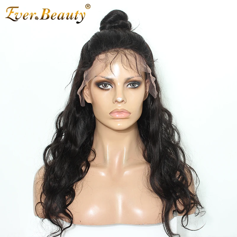 8A 360 Lace Wigs Pre Plucked Brazilian Body Wave 180% Virgin Hair Front Full Human For Black Women | Шиньоны и парики