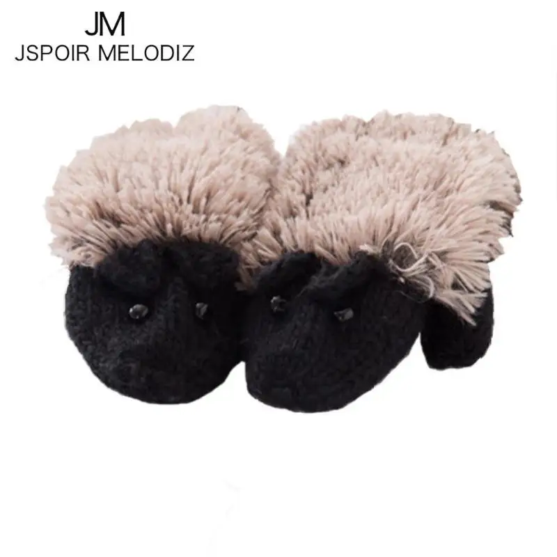 Забавные Для женщин теплые Прихватки для мангала 2017 осень-зима милый мультфильм