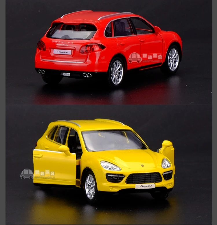 Точная имитация эксклюзивный Diecasts& Toy Vehicles: RMZ city автостайлинг Cayenne роскошный внедорожник 1:36 литой под давлением модель оттяните назад Автомобили