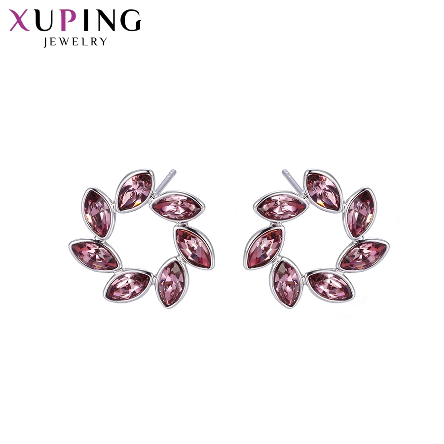 Серьги Xuping роскошные кристаллы Сваровски милые вращающиеся ювелирные украшения