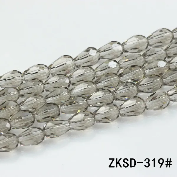 Zhubi подвеска в виде хрустальной капли 3x5/6x8 мм красный Miyuki слеза Стекло бусины для изготовления ювелирных изделий, аксессуары - Цвет: gray