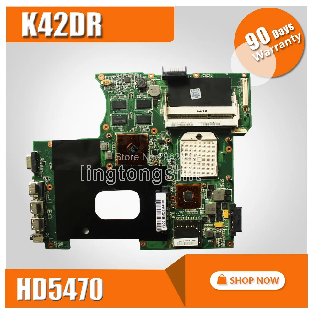 Для ASUS K42DR материнская плата для ноутбука A42DE K42DE A42DR K42DE K42DR K42DY X42D X42DR X42DE материнская плата 4 памяти 512 М тест
