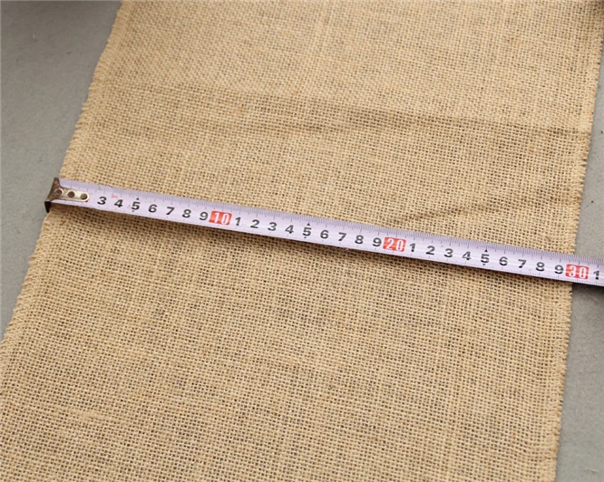 Natural Burlap Jute Linen Table Runner Christmas Wedding Champagne Runners Dining Room Restaurant Gadget 30x275 cm | Дом и сад