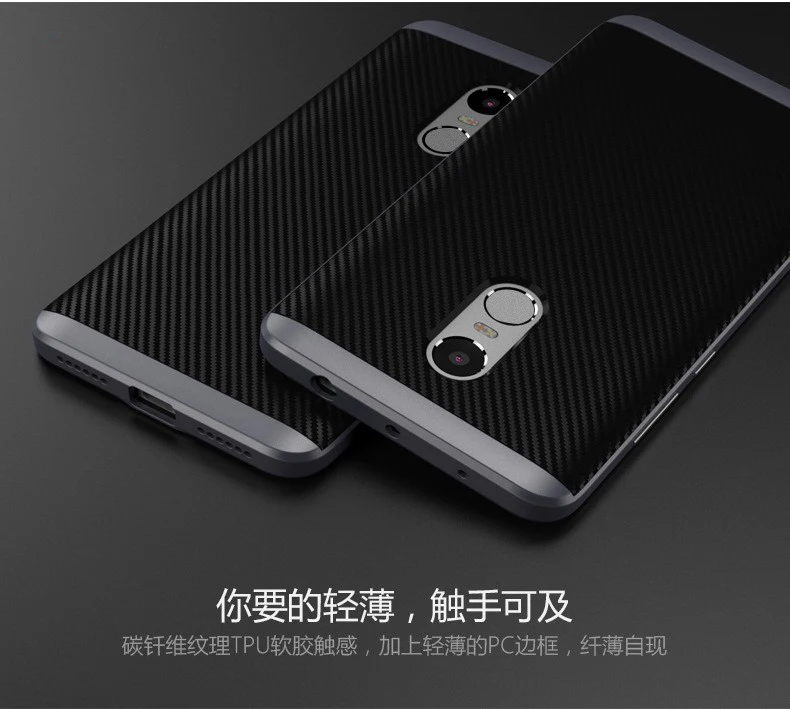 Boomboos Xiaomi redmi note 4X PRO (4G RAM 64G ROM) Case Cover TPU + PC Dual Layer With Frame Back for Redmi note4x pro |