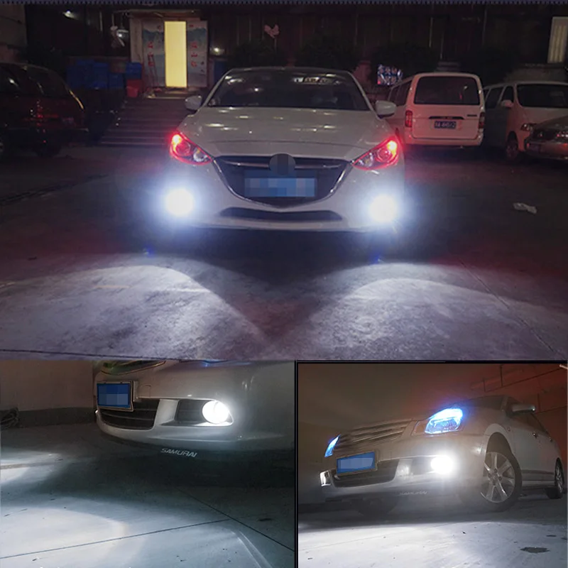 2 шт. 9005 HB3 LED 9006 HB4 светодиодные лампы Автомобильные противотуманные фары дальнего