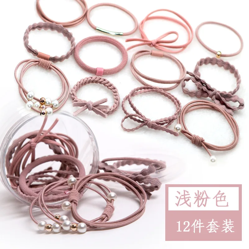 Light Pink IMucci, 12 шт., новые модные повязки на голову, Женские аксессуары для волос, эластичные повязки на голову для женщин и девочек, повязки на голову, резинка на голову - Цвет: Light Pink