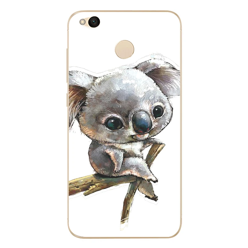 MLCRIYG Soft Phone Case For Xiaomi Redmi 4X TPU Cute Animal Cat Panda Rabbit Owl Dog Cases Cover Painted Design Fundas B109 |