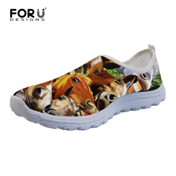 FORUDESIGNS/модные женские туфли на плоской подошве; сезон осень-лето; женские кроссовки с объемным рисунком милых животных, кошек, собак, пазлов; Дамский светильник; Лоферы без шнуровки - Цвет: HX022AA