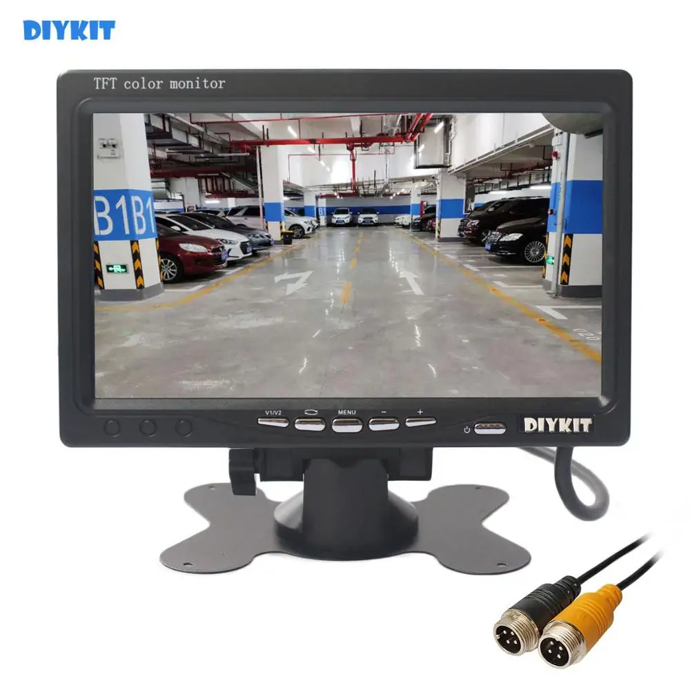 

ЖК-монитор DIYKIT AHD 800x480, 7 дюймов, 1080P, AHD-камера, 2x4 контакта, видеовход