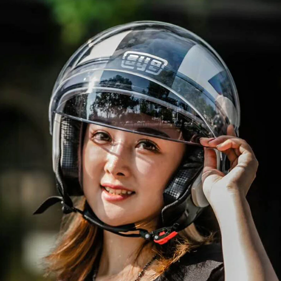 Мотоцикл Vespa открытый шлем 3/4 половина лица мотоциклетный реактивный скутер Chopper