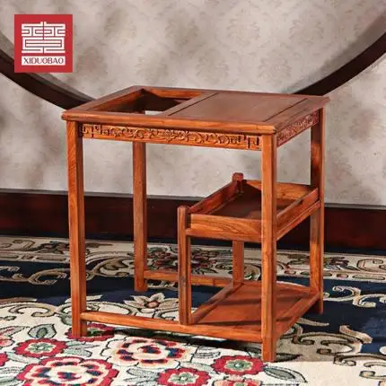 Кофейный столик из красного дерева, китайский чайный столик из палисандрового дерева, кофейный столик кунг-фу, передвижная чайная тележка, чайная стойка - Цвет: ml1