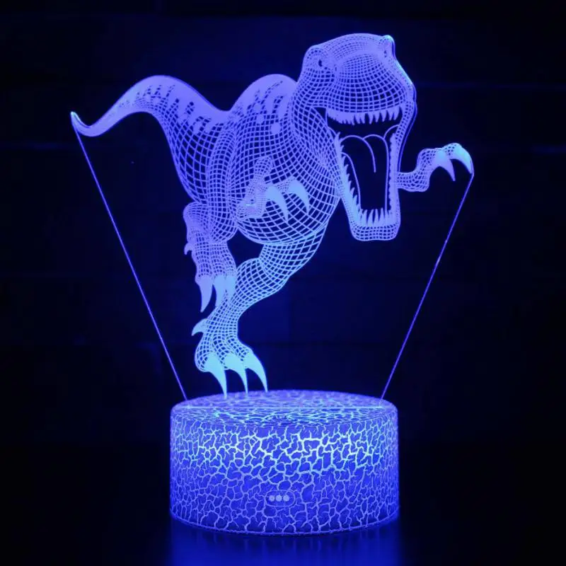 

Dinosaur series Led Night Light 7 color Usb Led Light Remote Touch switch 3d lampFixtures