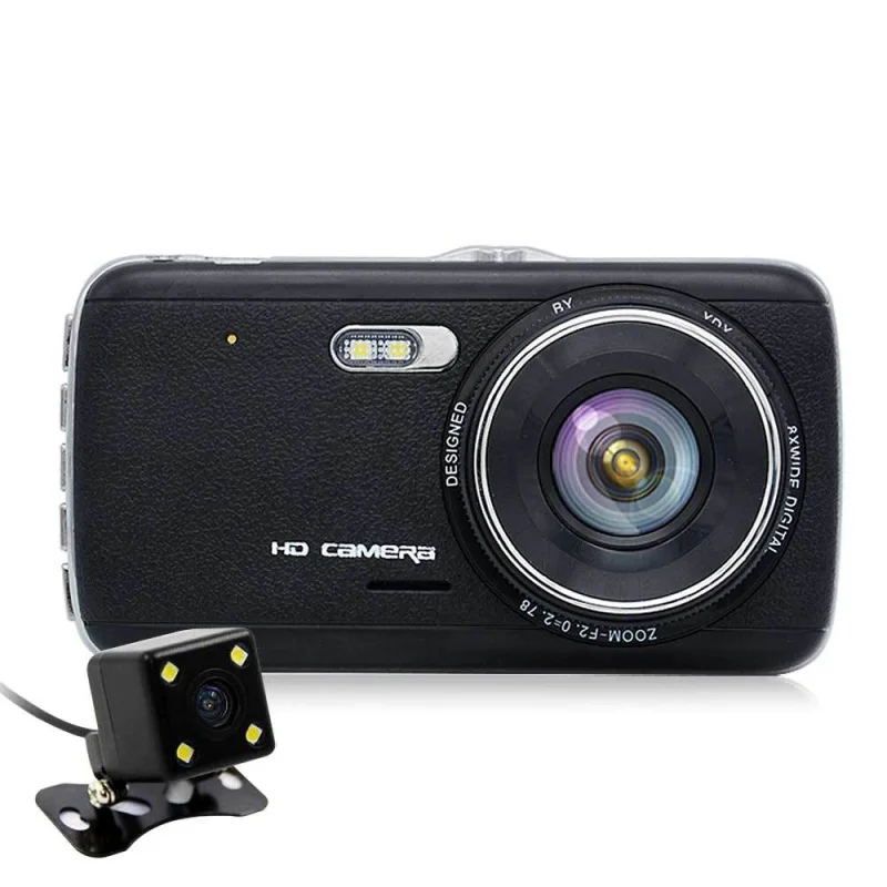 Caroad 4.0&quot Full HD 1296P Car DVR Camera Dual Lens Dash Cam IPS Screen Video Recorder Registrator Night Vision Camcorder | Автомобили