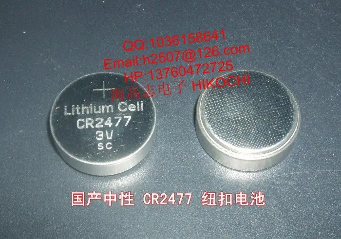 SC CR2477 монета элементная батарея LI-MN аккумулятор кнопочного типа 3V | Электроника