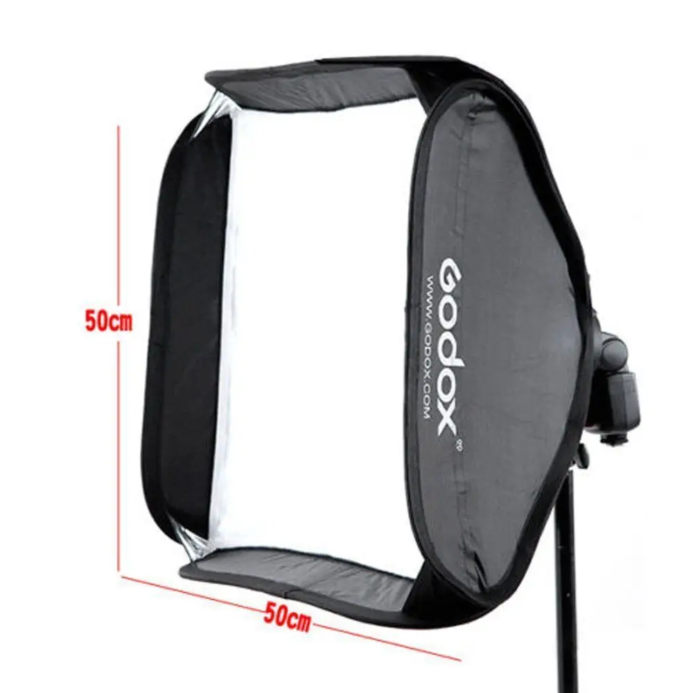 Софтбокс Godox 50x50 см отражатель диффузора для вспышки Speedlite профессиональная