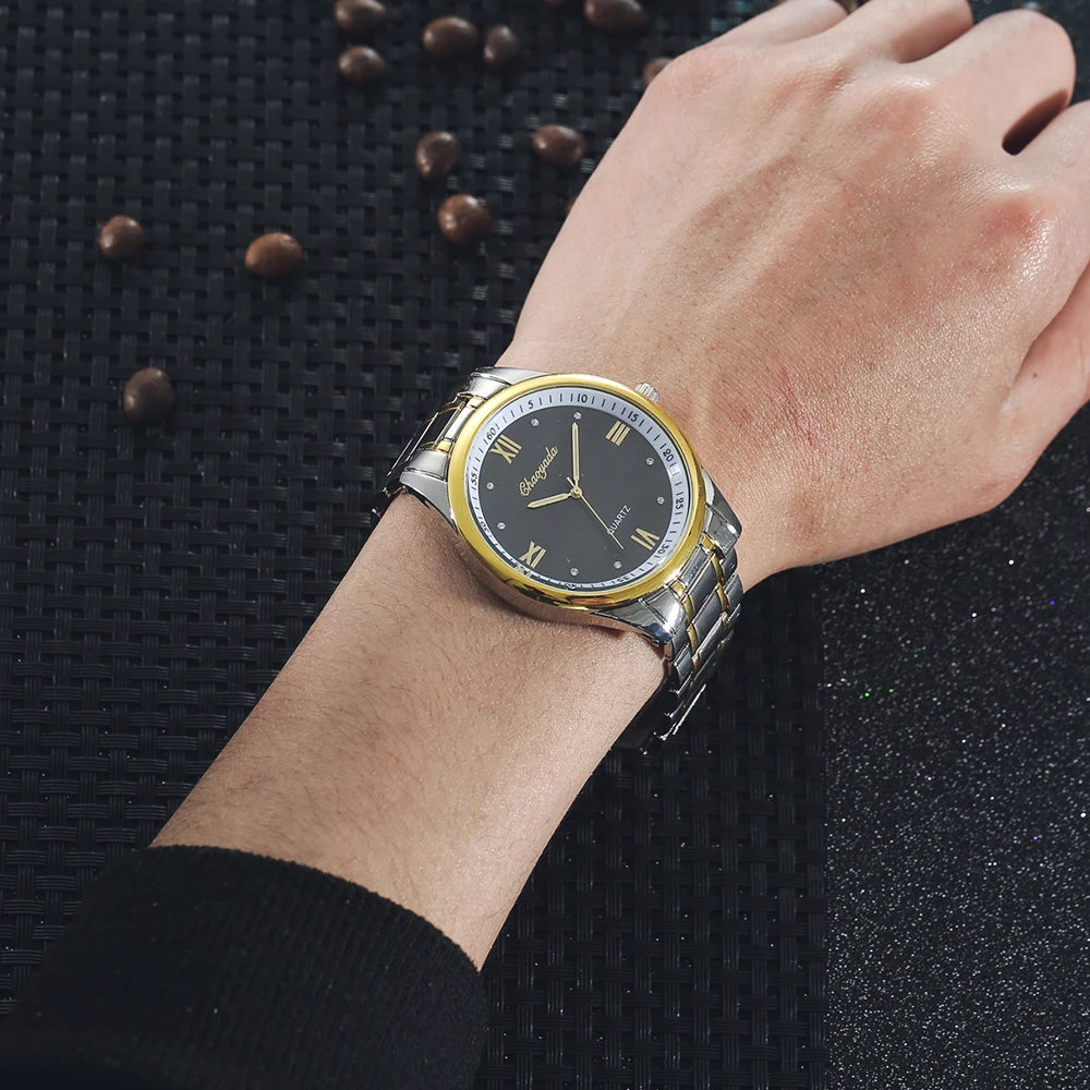 new women men couples lovers stainless steel diamond business quartz watches ladies luxury gold sliver bracelet watches